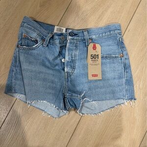 Levi's 501 Light Blue Jean Shorts